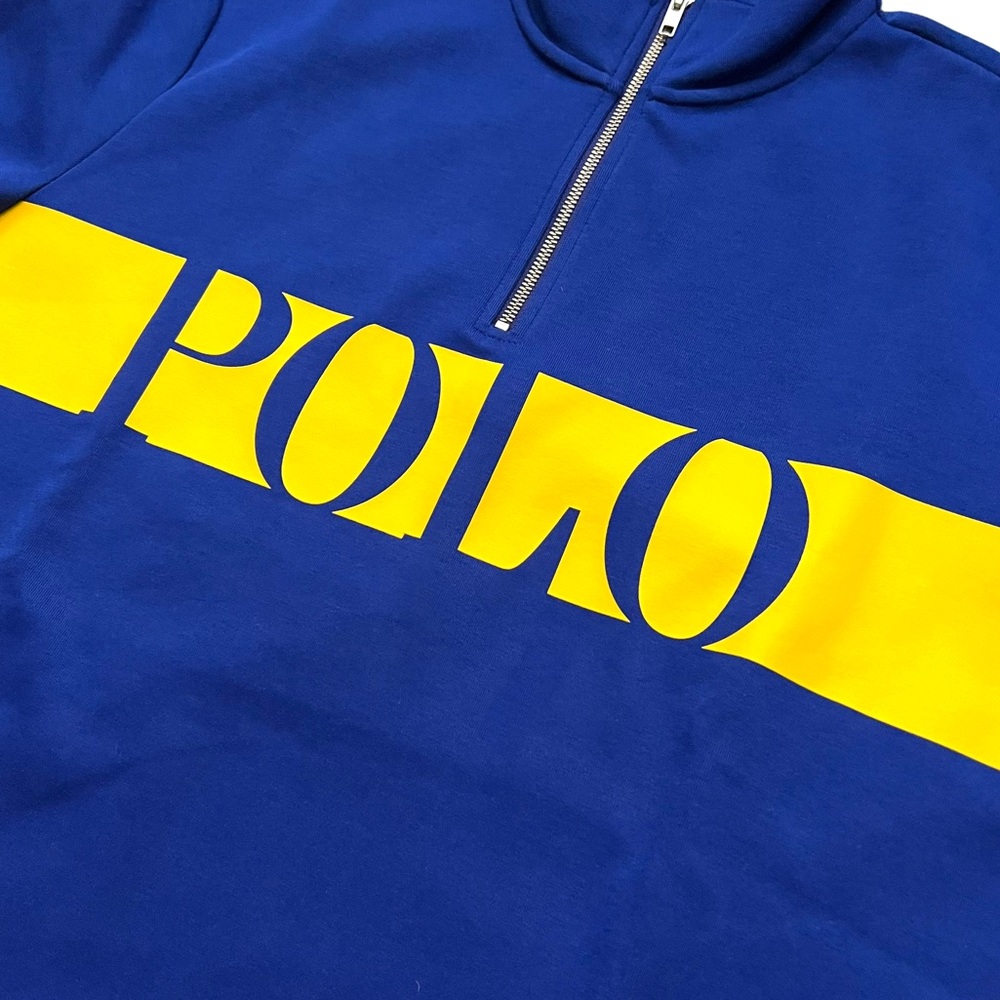 POLO RALPH LAUREN Double Knit Tech Panel Logo Jogger Sweatsuit Blue Size L - Picture 4 of 12